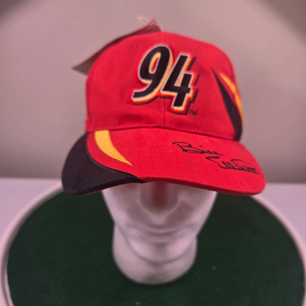 Vintage Bill Elliott 94 McDonalds Racing Team Hat Competitors View Red Snapback